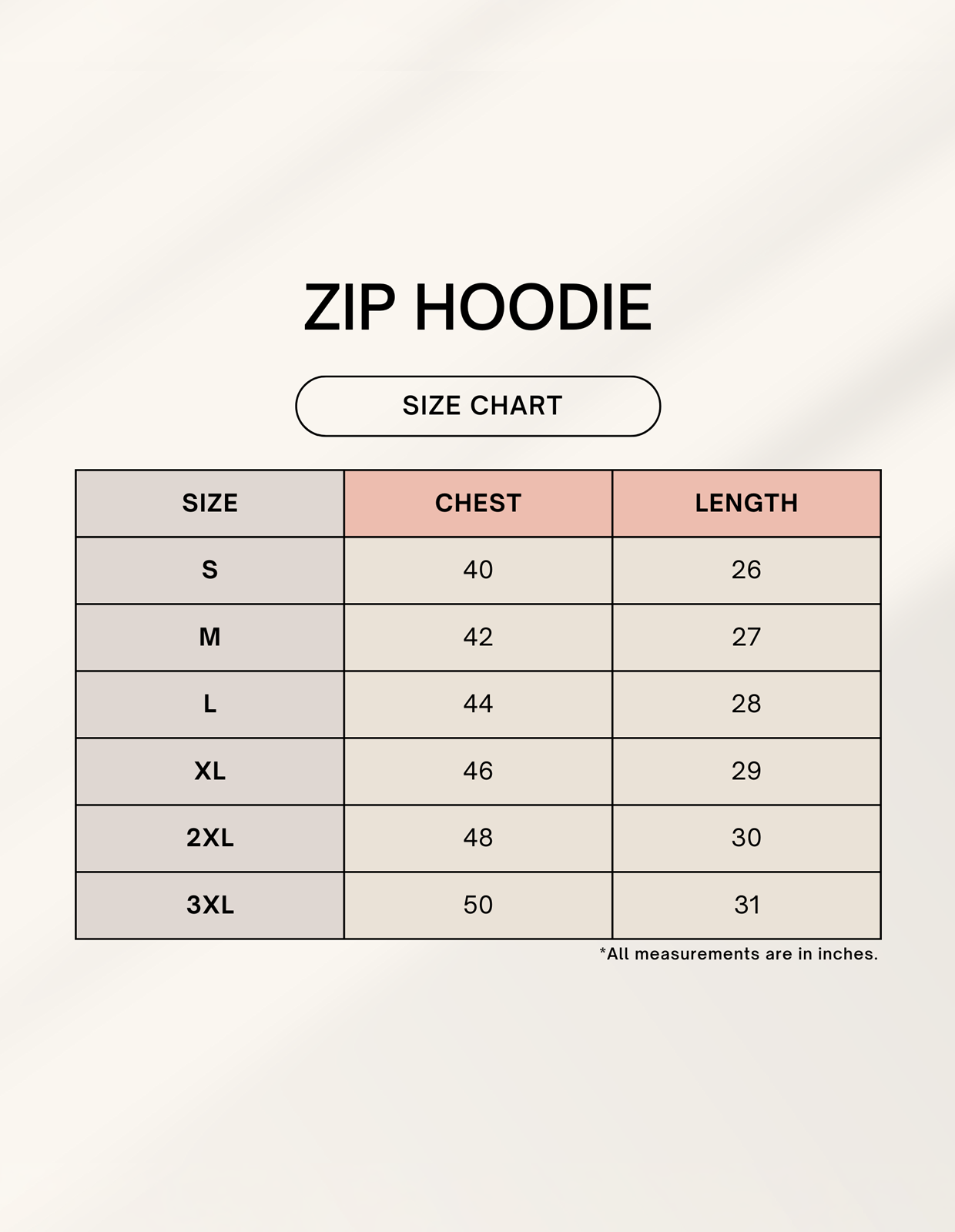 Classic Ziper Hoodie - BLACK