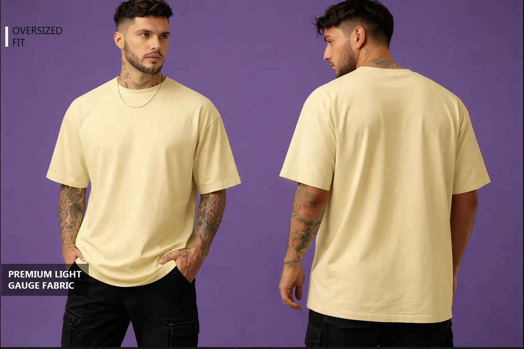 Unisex Oversized Standard T-Shirt - BEIGE