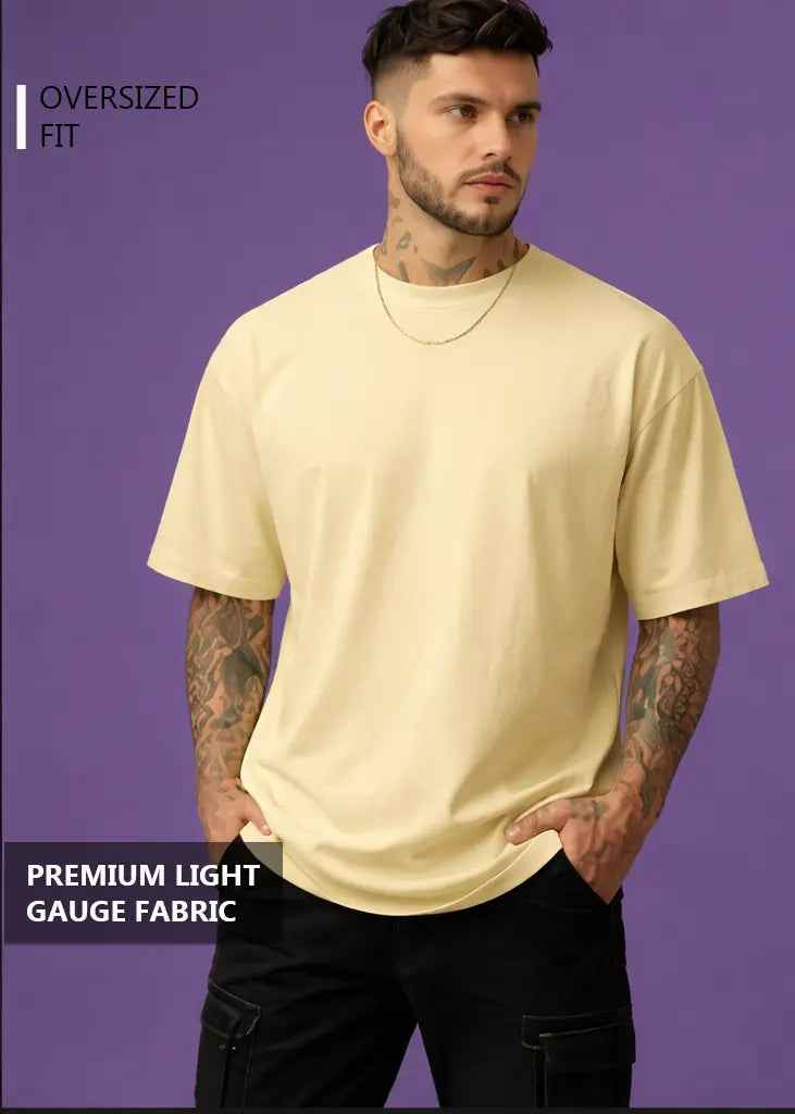 Unisex Oversized Standard T-Shirt - BEIGE
