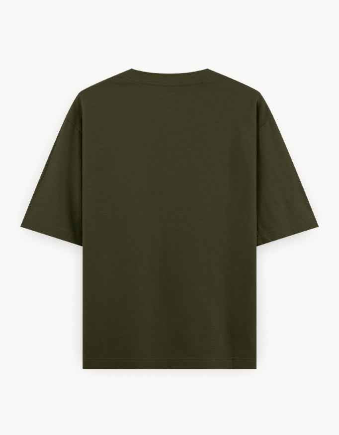 Classic Oversized T shirt - OLIVE GREEN