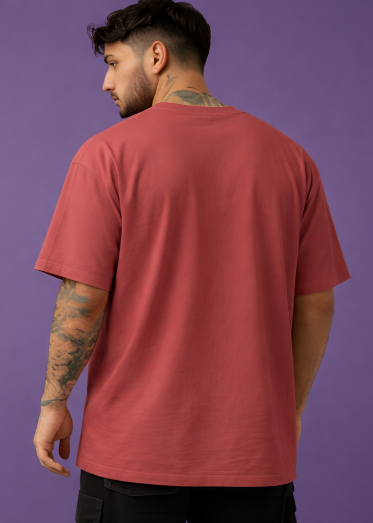 Classic Oversized T shirt - CORAL