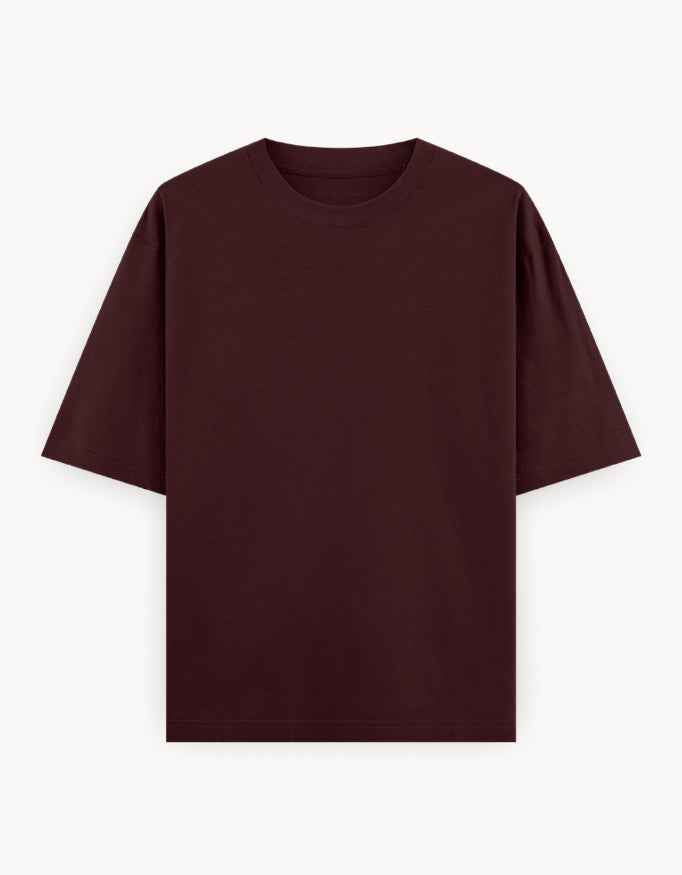Classic Oversized T shirt -  MAROON