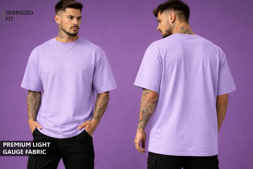 Light Weight Oversized T shirt - LAVENDER