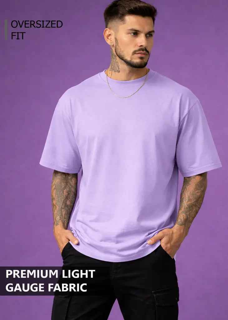 Light Weight Oversized T shirt - LAVENDER