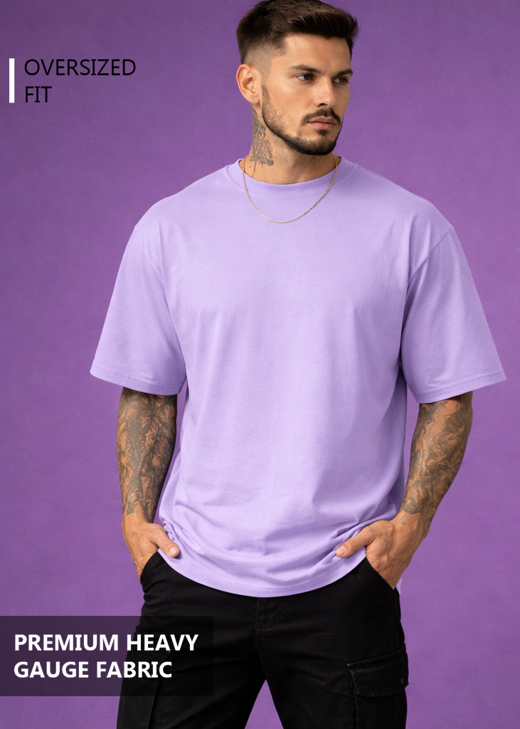 Classic Oversized T shirt -  LAVENDER