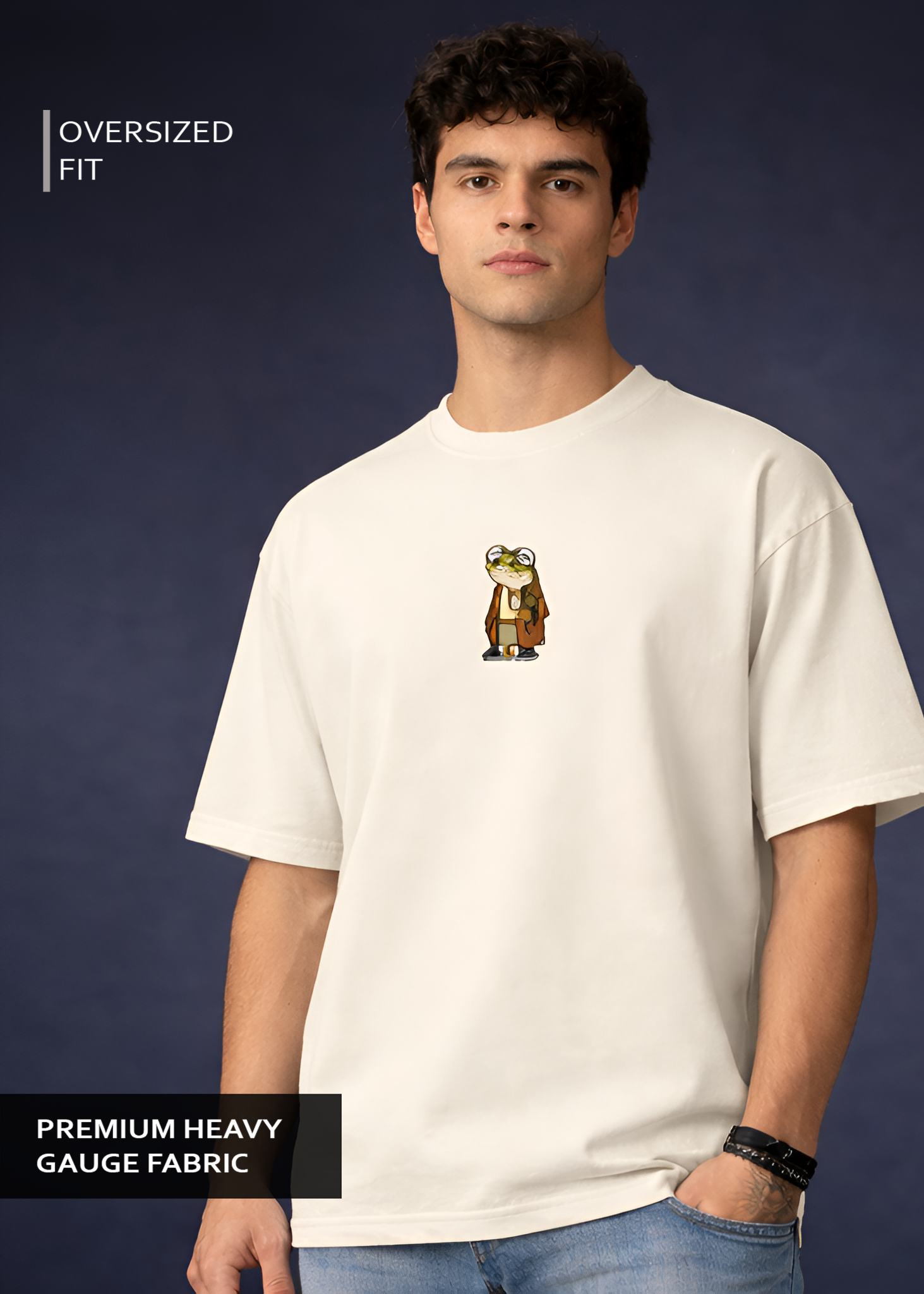 Off White Oversized T shirt - OLD FROG