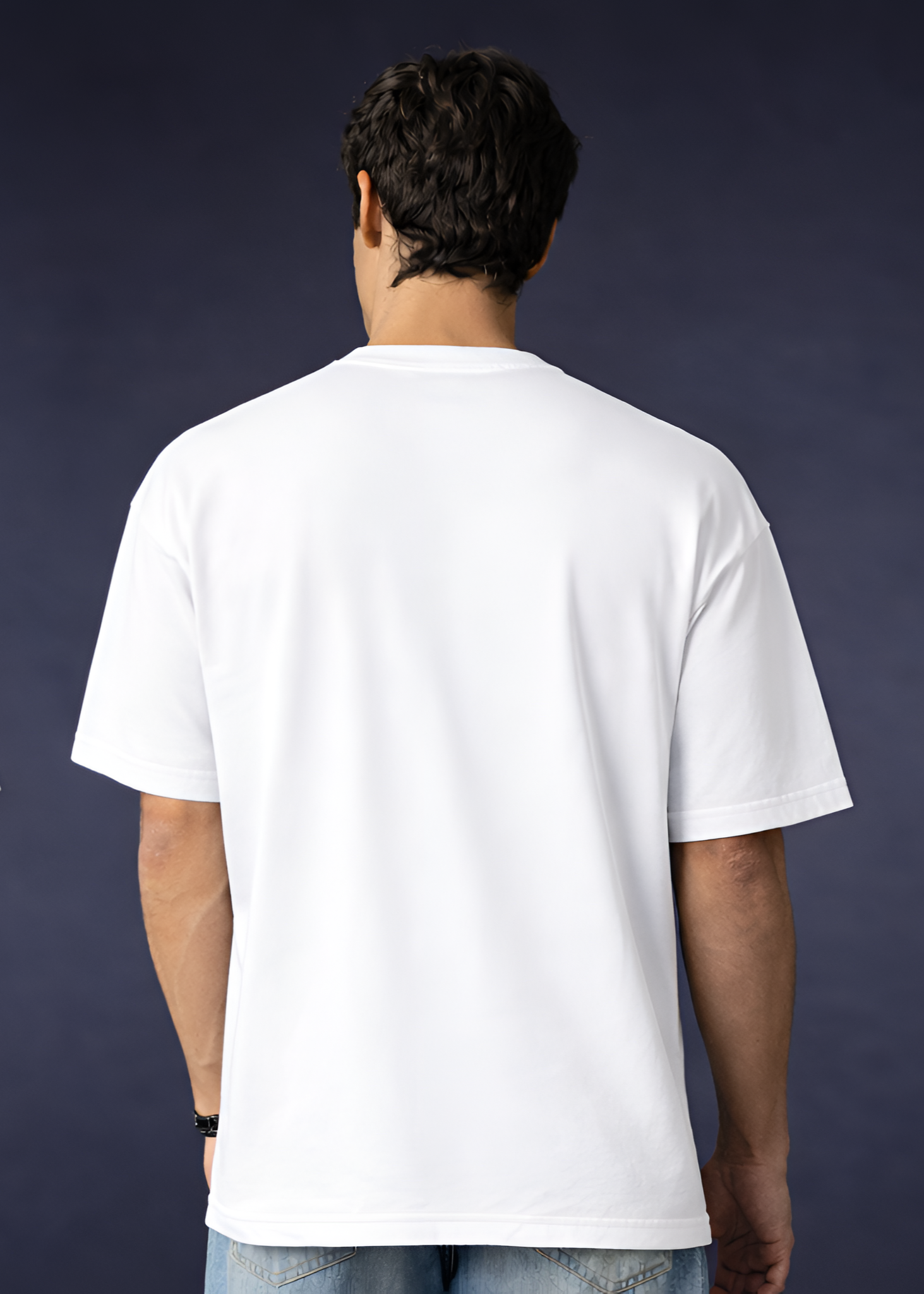 White Oversized T shirt - Panda