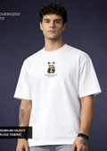 White Oversized T shirt - Panda