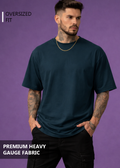 Classic Oversized T shirt - PETROL BLUE