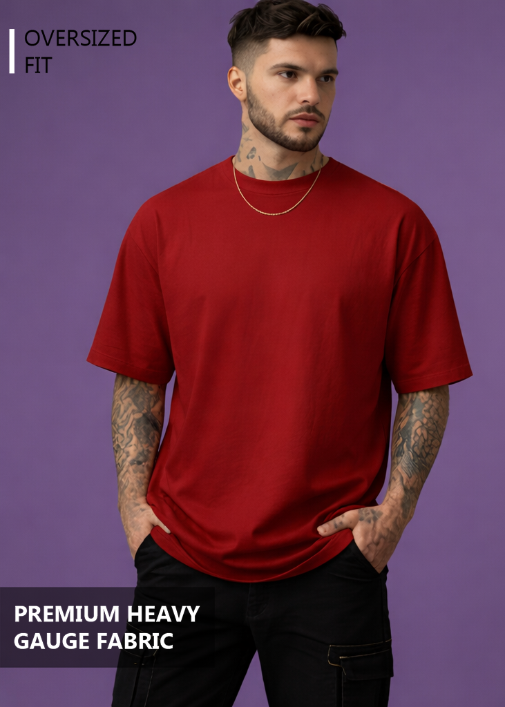 Classic Oversized T shirt - RED