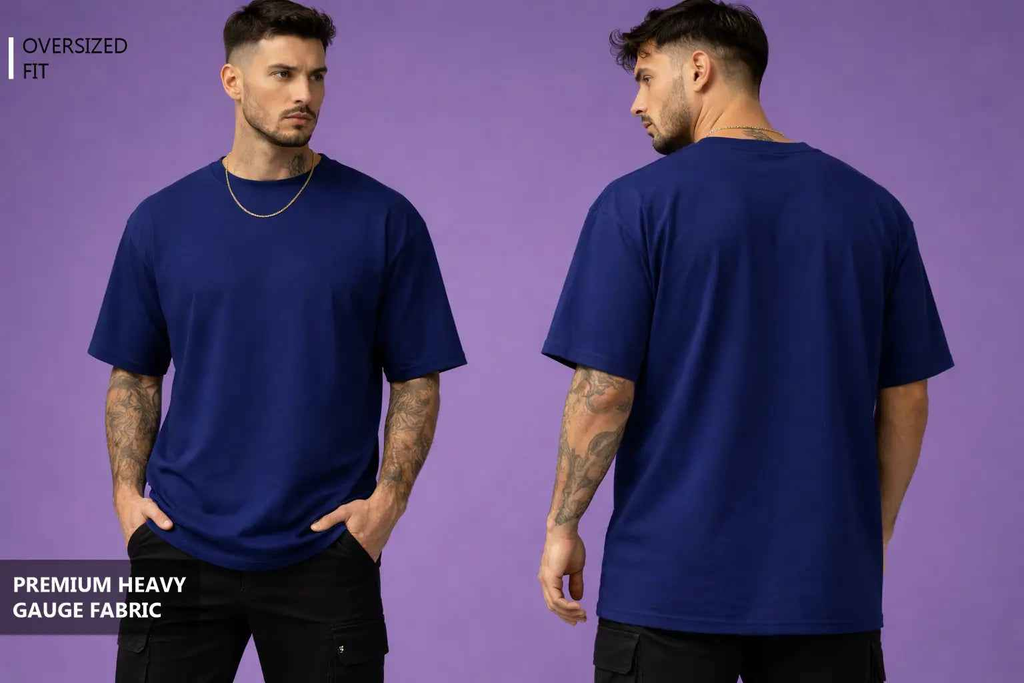 Classic Oversized T shirt - ROYAL BLUE