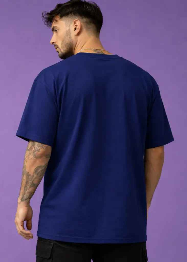 Classic Oversized T shirt - ROYAL BLUE