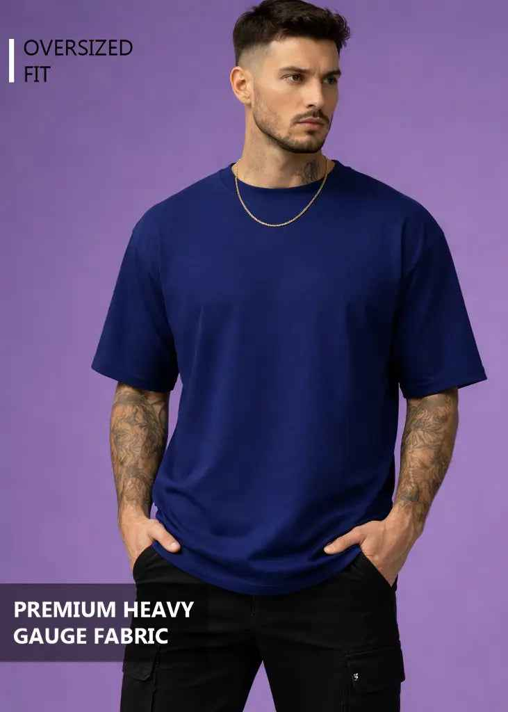 Classic Oversized T shirt - ROYAL BLUE