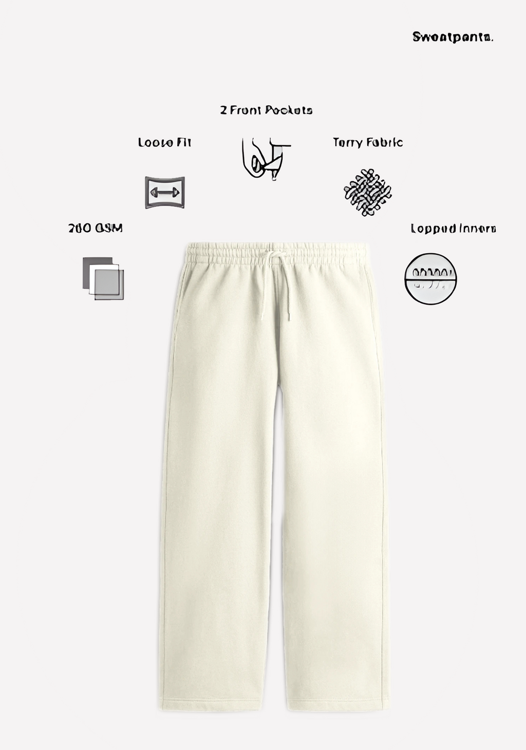Unisex Sweatpants - OFF WHITE Gen Zes