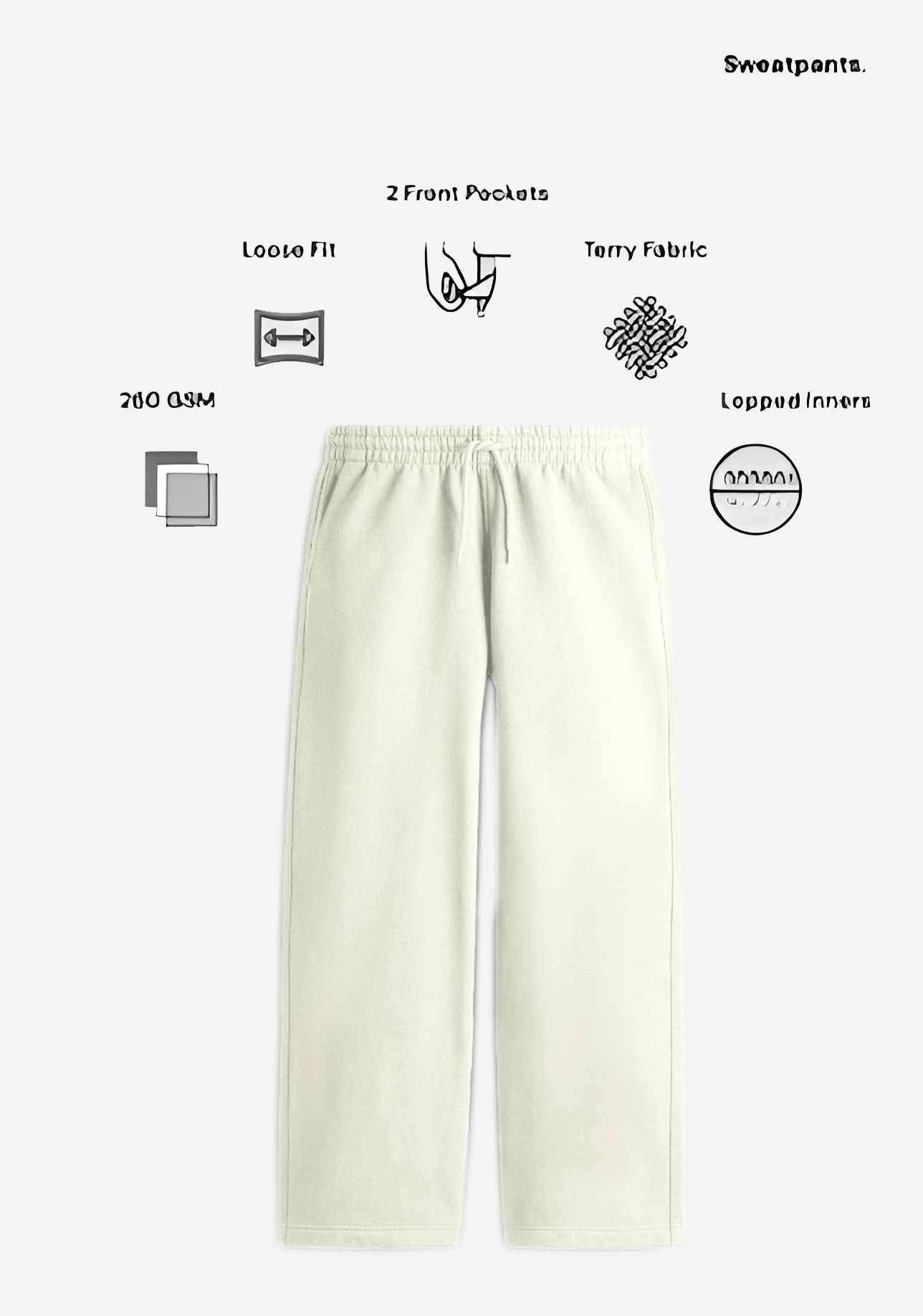 Unisex Sweatpants - OFF WHITE Gen Zes